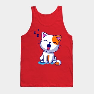 lazzyy kitty Tank Top